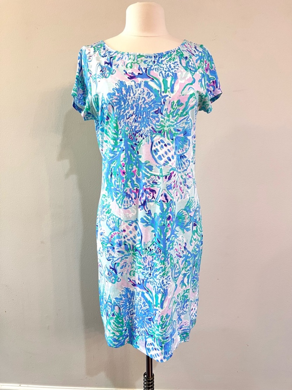 NWOT Lilly Pulitzer Marlowe Dress – Amethyst Tint Craysea – Size L straight fit